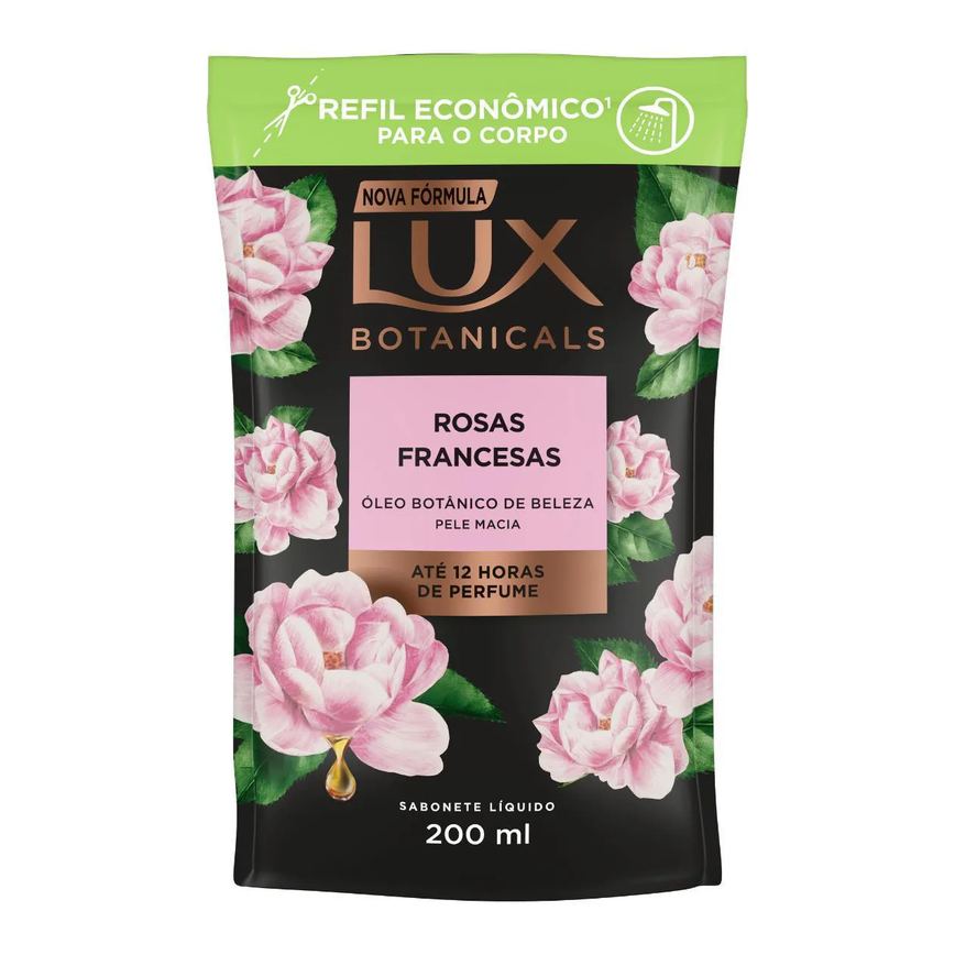 Refil Sabonete Líquido Lux Botanicals Rosas Francesas com 200ml