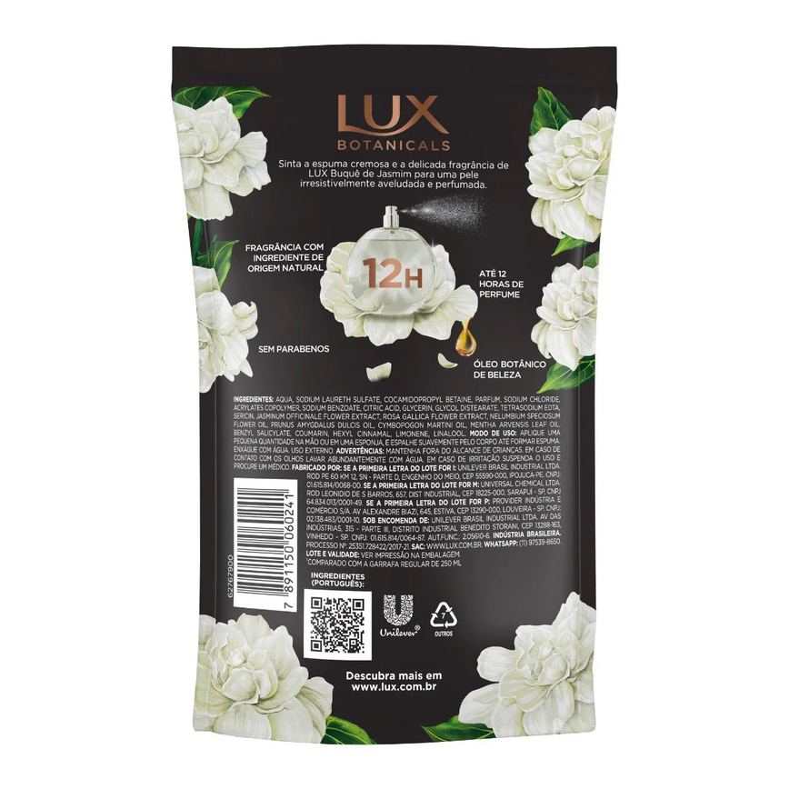 Refil Sabonete Líquido Lux Botanicals Buquê de Jasmim 200ml