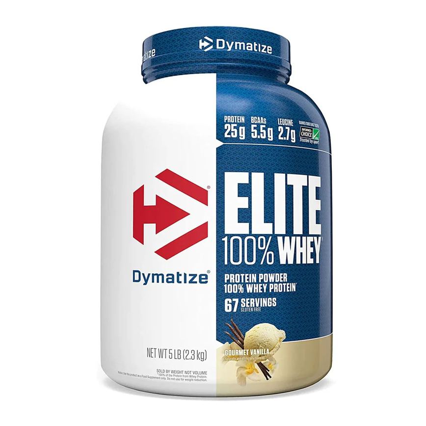 Elite 100% Whey Sabor Baunilha 2300g (5lbs) - Dymatize Nutrition