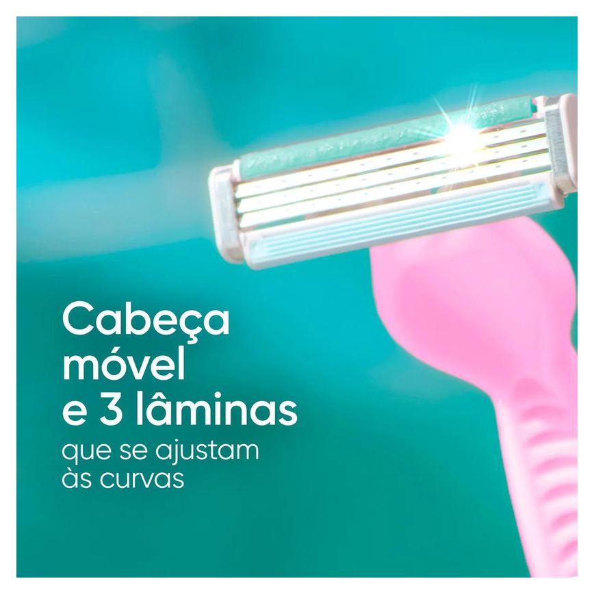 Aparelho de Depilar Gillette Venus Suave Sensitive 4 unidades