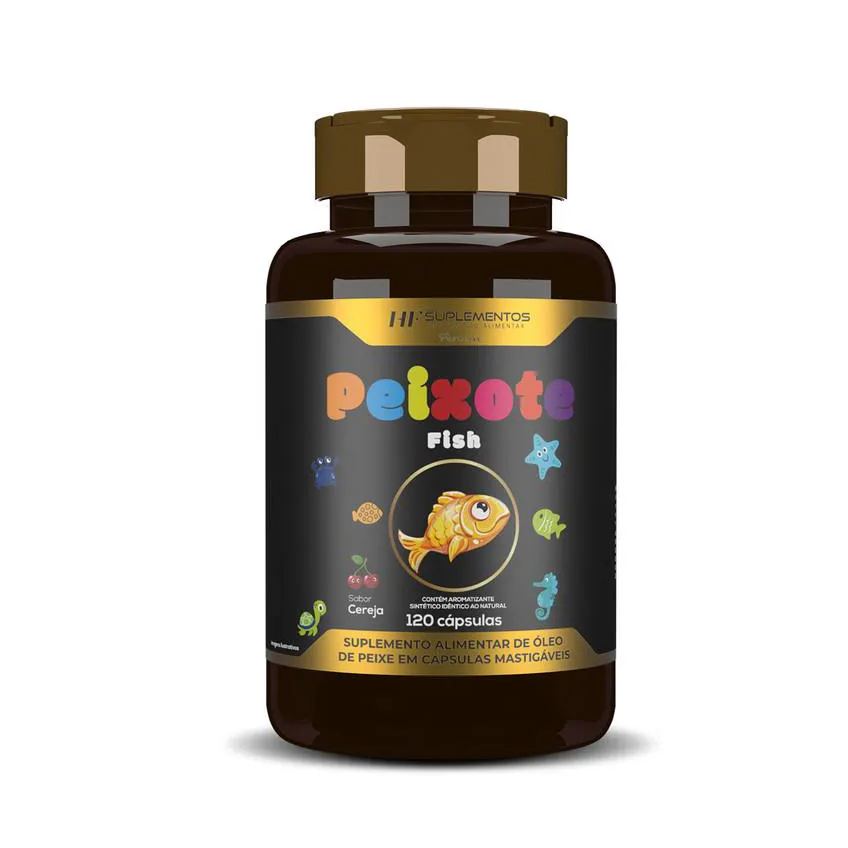 Peixote Omega 3 Kids Mastigavel 120caps Hf Suplementos