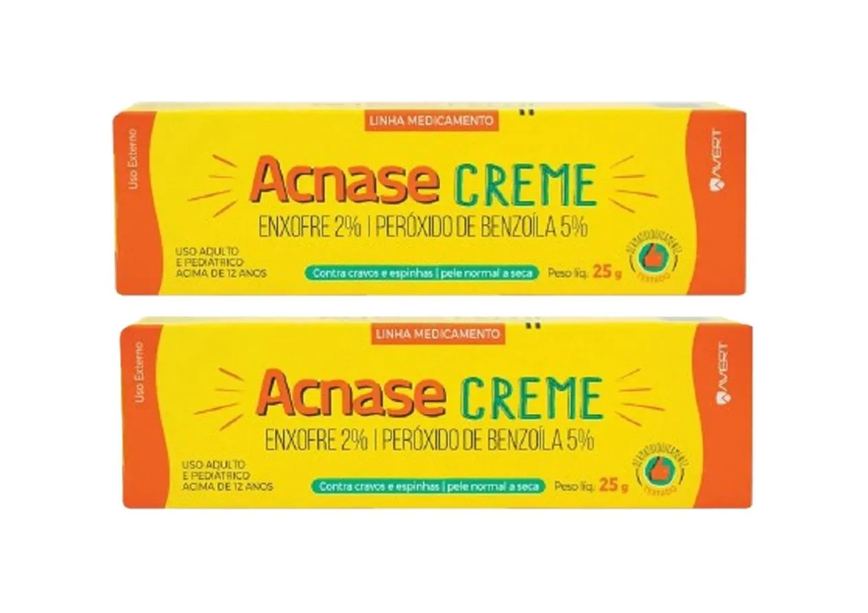 Kit 2 Acnase Creme para Cravos, Espinhas e Acne 25g - Biolab