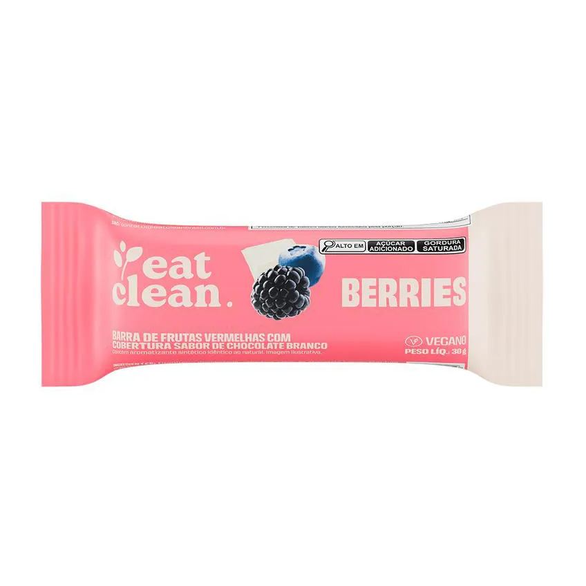 Barrinha de Proteina Eat Clean (30g) - Sabor: Berries