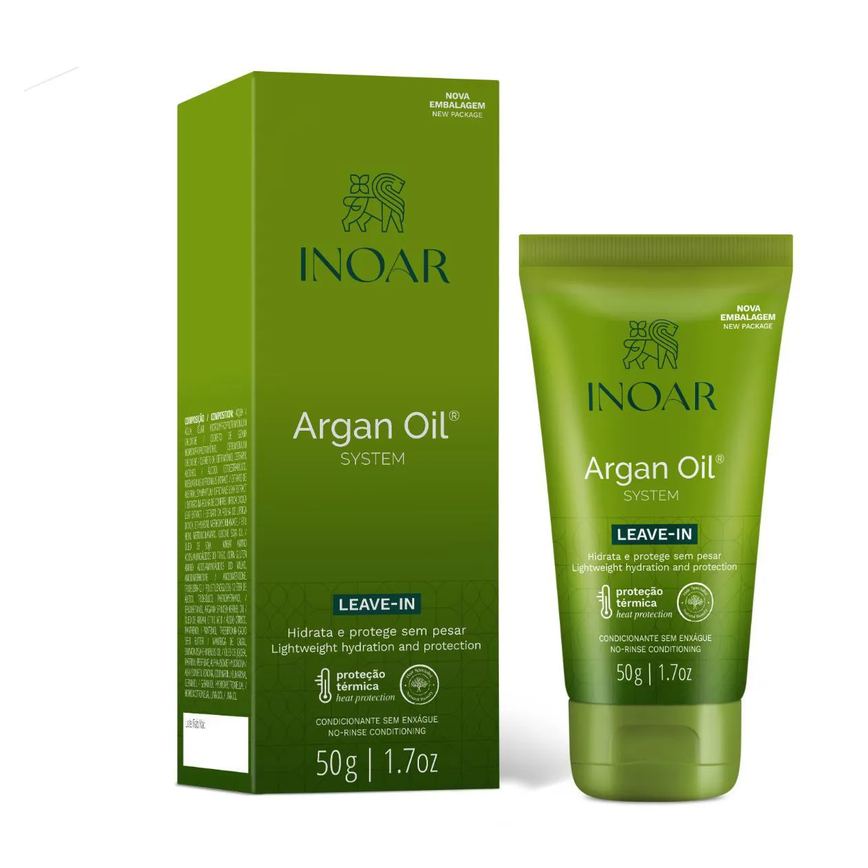 Leave in Inoar Argan Oil System Todos os Tipos de Cabelos 50g