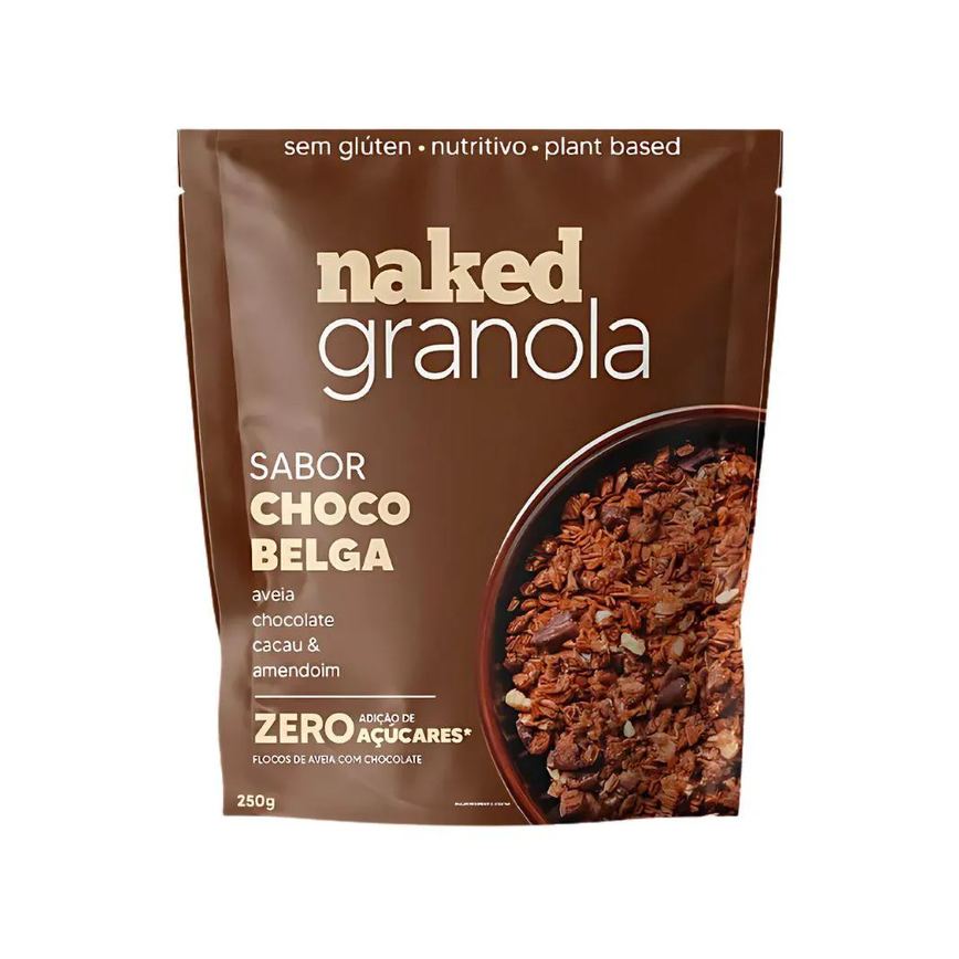 Granola Chocolate Belga e Aveia Naked Nuts 250g U Unica