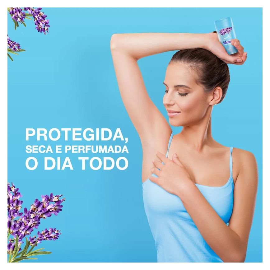 Desodorante Twist Stick em Gel Secret pH Balanceado Lavander 48h 45g