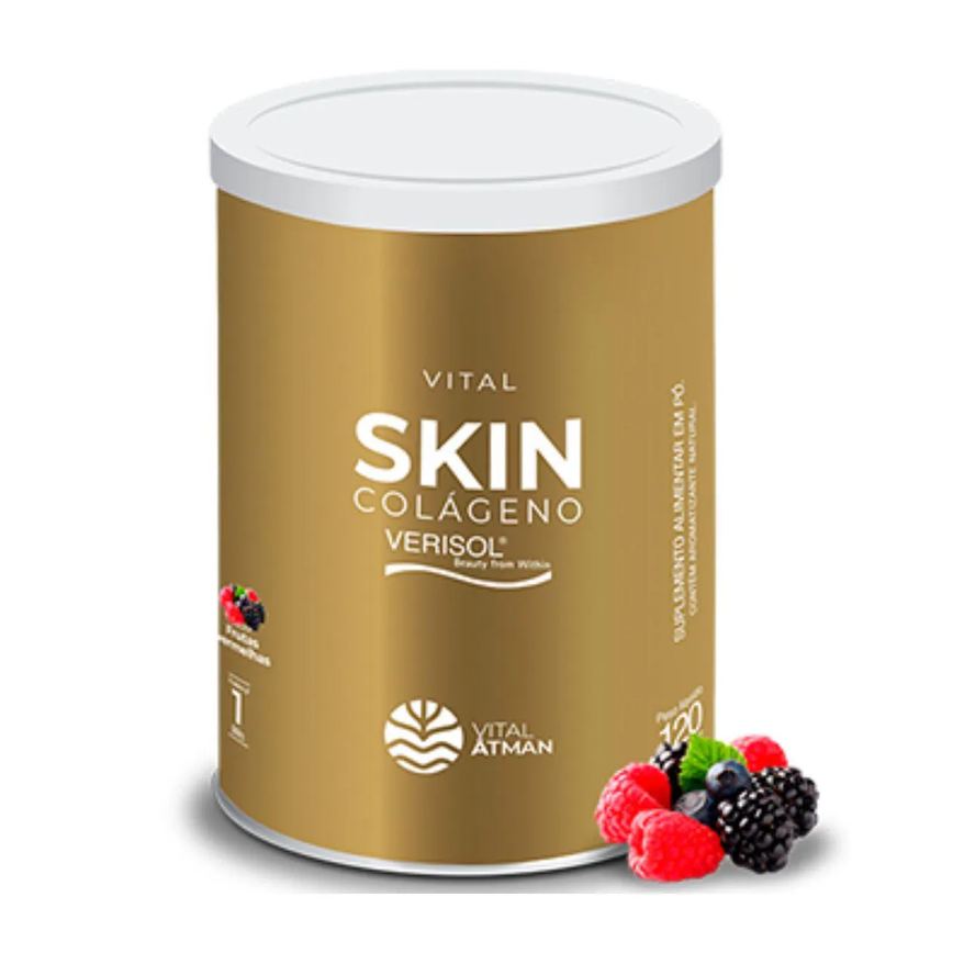 Vital Skin Colágeno Frutas Vermelhas Verisol Vitaminas