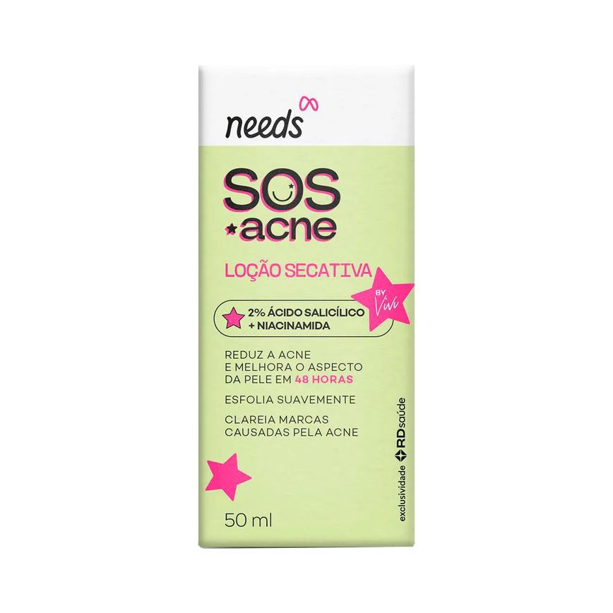 Loção Líquida Secativa Needs SOS Acne 50ml