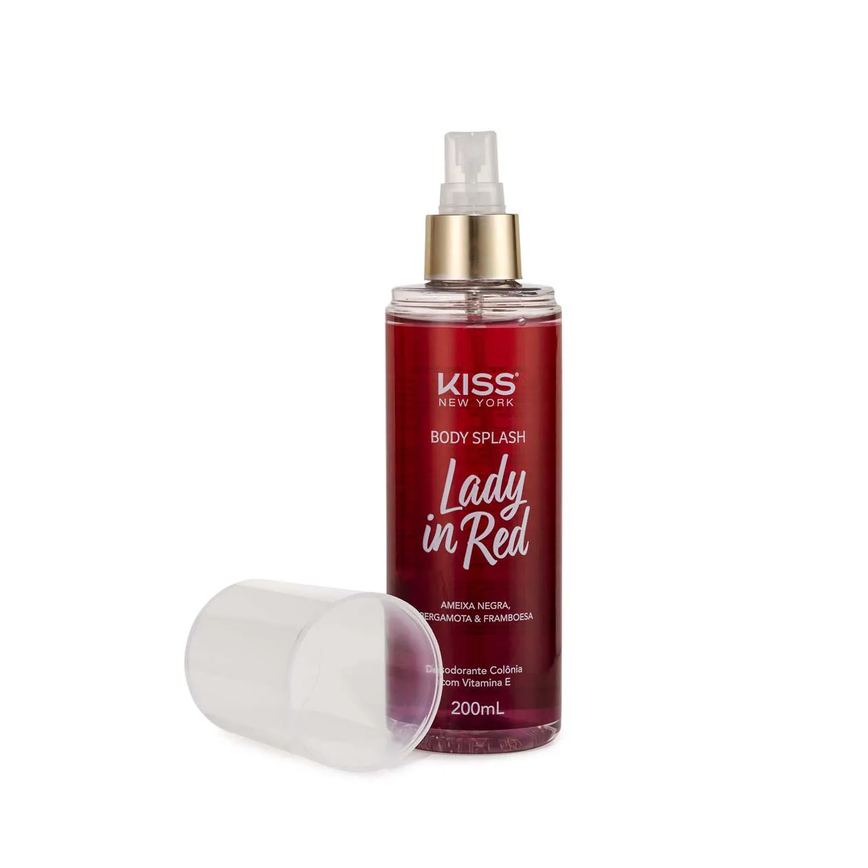 Body Splash Kiss New York Lady In Red 200ml