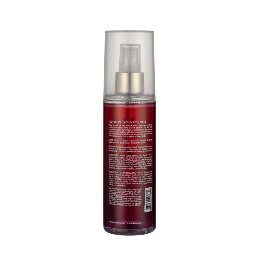 Body Splash Kiss New York Lady In Red 200ml