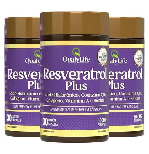Resveratrol Plus 3 X 30 cápsulas Qualylife