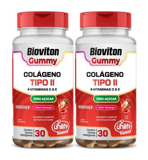 Colágeno Tipo Ii 2 X 30 Gomas Unilife