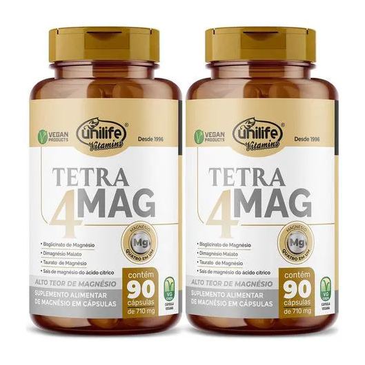Tetra 4 Magnésios 2 X 90 cápsulas Unilife