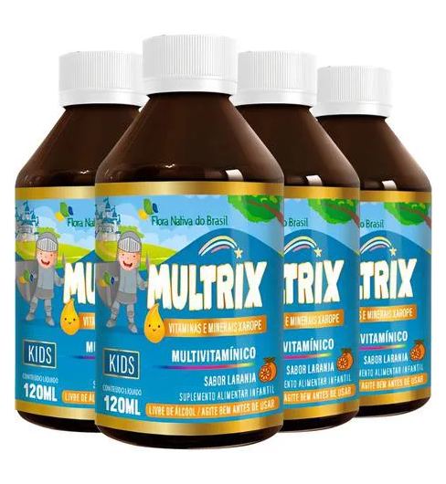 Multrix Multivitamínico 4 X 120ml Flora Nativa