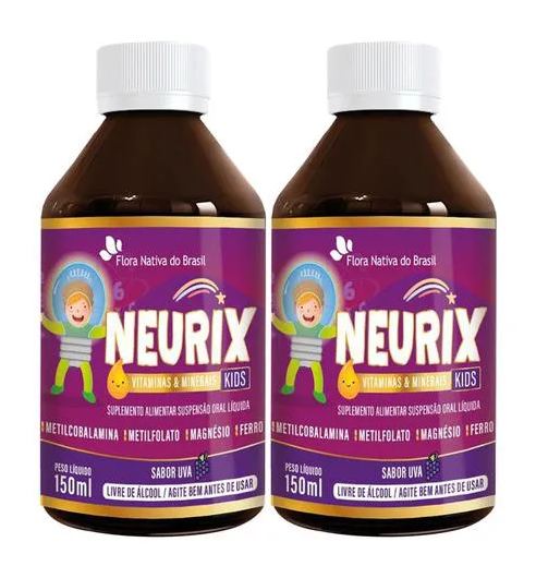 Neurix Metilcobalamina e Metilfolato 2 X 150ml Flora Nativa