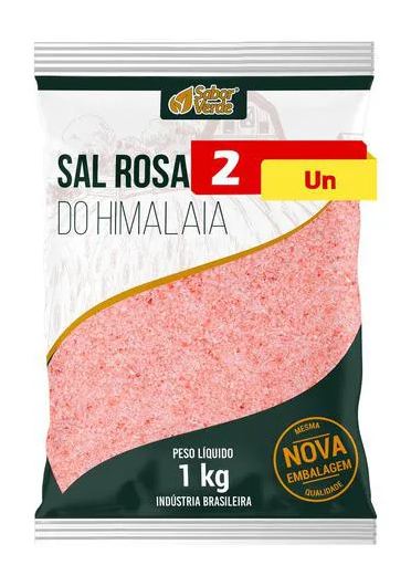Sal do Himalaia 2 X 1kg Sabor Verde