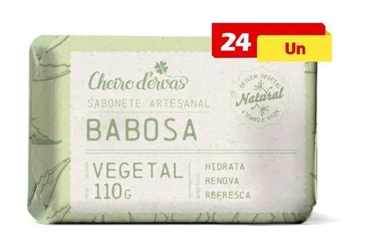 Sabonete de Babosa 24 X 110g Artesanal Cheiro de Ervas