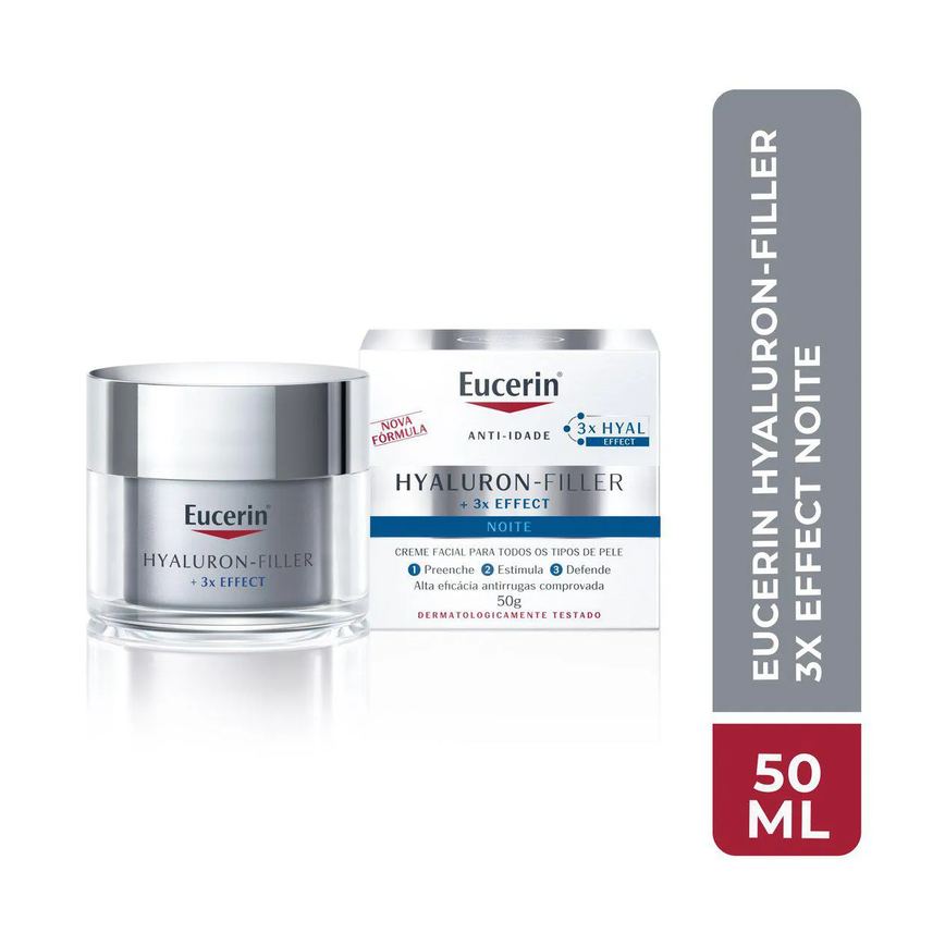 Creme Facial Antirugas Eucerin Hy-fi 3x Effect Noite 50g