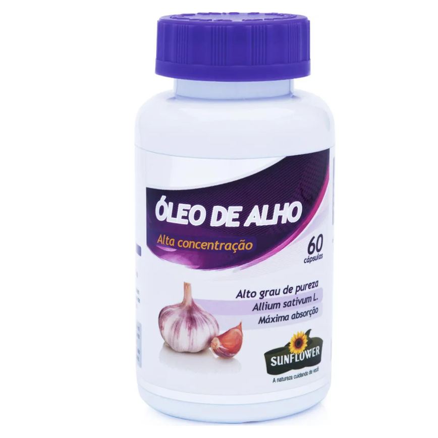 Óleo de Alho Desodorizado 700mg 60 cápsulas - Sunflower