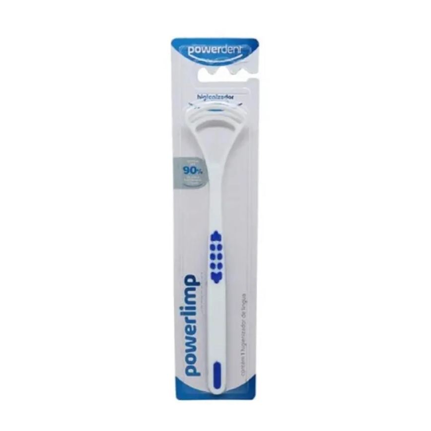 Limpador Raspador de Lingua Powerlimp Higiene Bucal Cores Vermelho