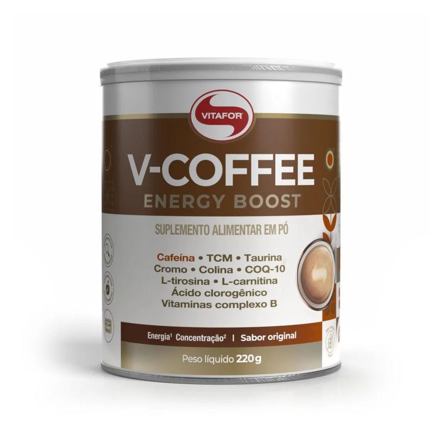 Bebida Energética V-coffee Energy Boost - 220g - Vitafor