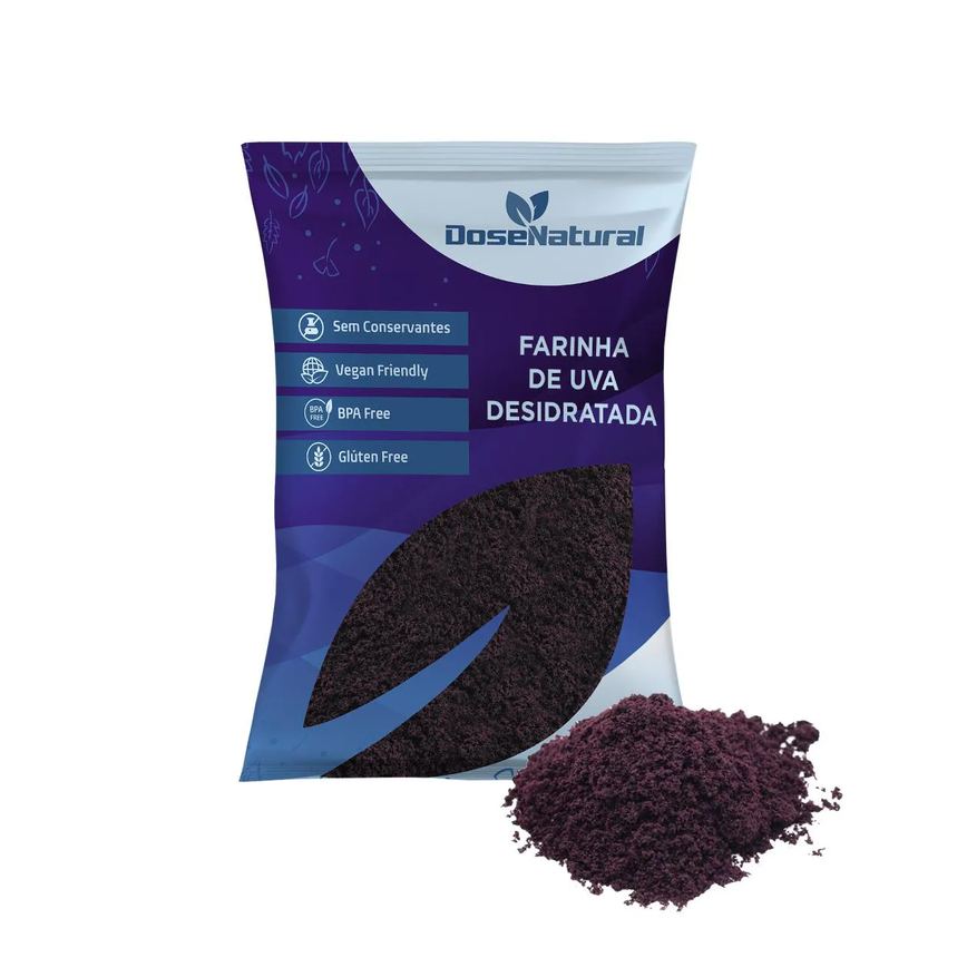 Farinha de Uva Premium Desidratada a Melhor 100% 500g