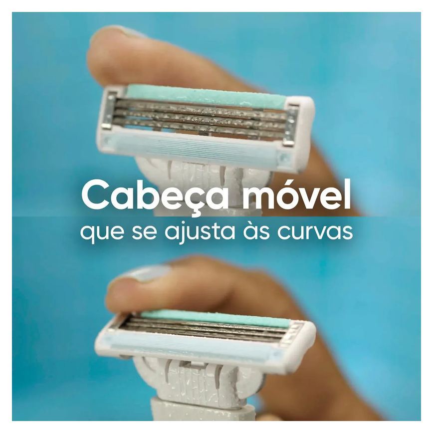 Carga para Aparelho de Depilar Gillette Venus Pele Sensível 4 unidades