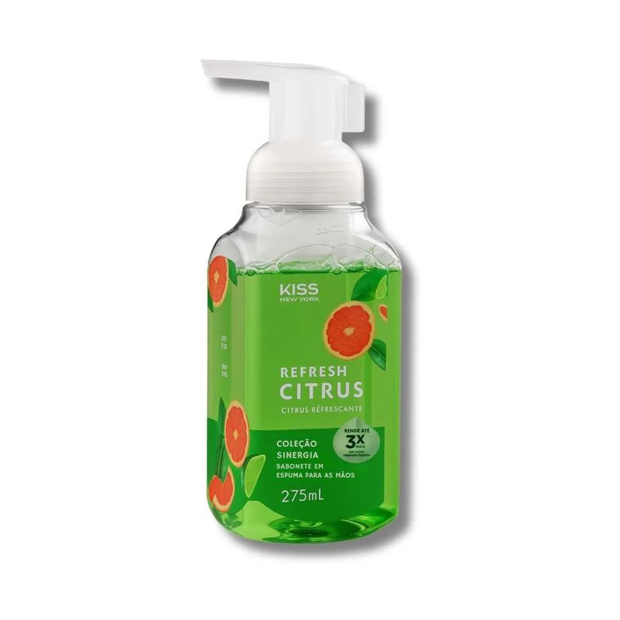 Sabonete em Espuma para Mãos Kiss New York Refresh Citrus 275ml