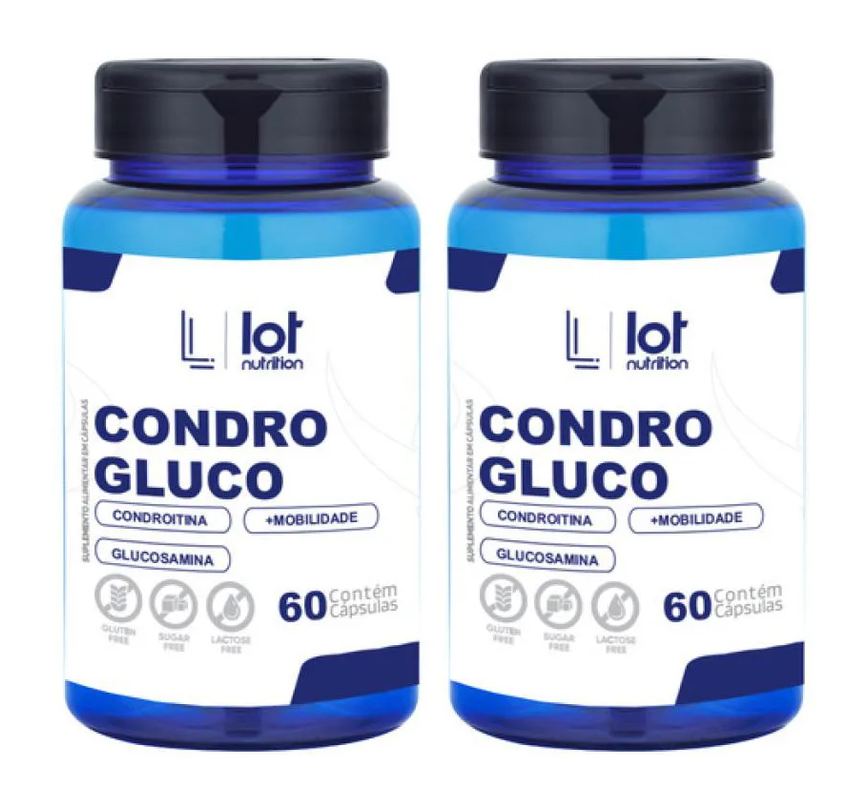 Kit 2un Condrogluco 60 cápsulas sem Sabor