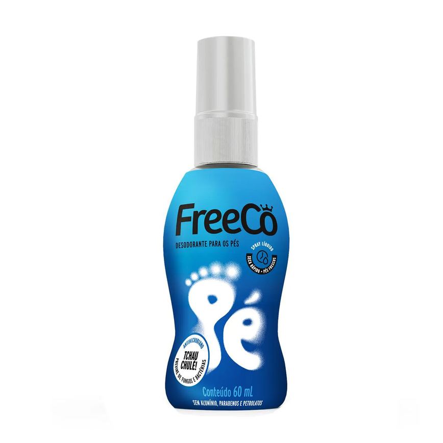 Desodorante Para Pés FreeCô Spray Líquido 60ml