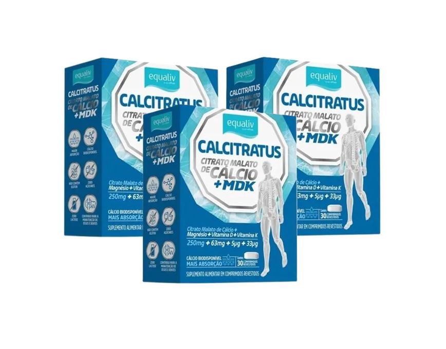 Kit 3 Calcitratus 30 comprimidos Equaliv
