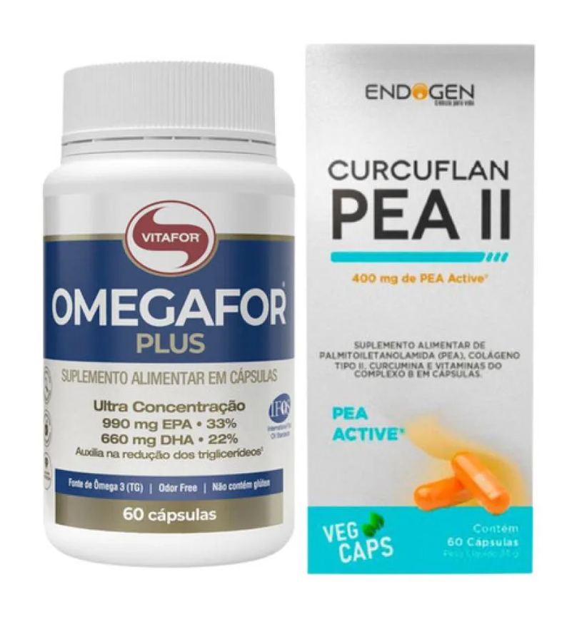 Omegafor Plus 60 cápsulas + Curcuflan Pea I I 60 cápsulas Endogen