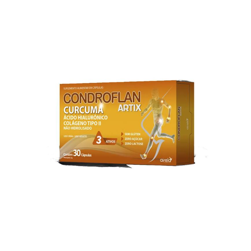 Suplemento Vitamina Condroflan Artix Curcuma 30 Cps – Airela