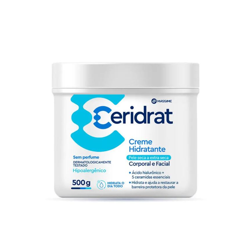 Ceridrat Creme Hidratante Textura Cremosa 500g Massime - Similar Cerave