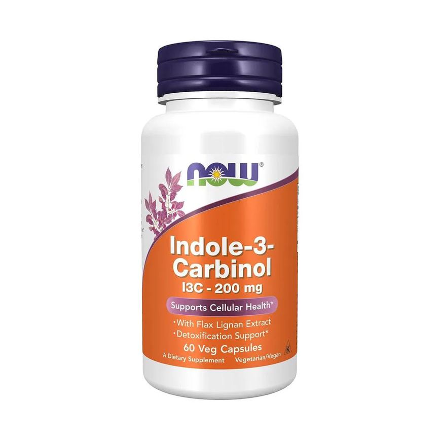 Indole-3-Carbinol Now Foods I3c 200mg 60 Veg Cáps Importado
