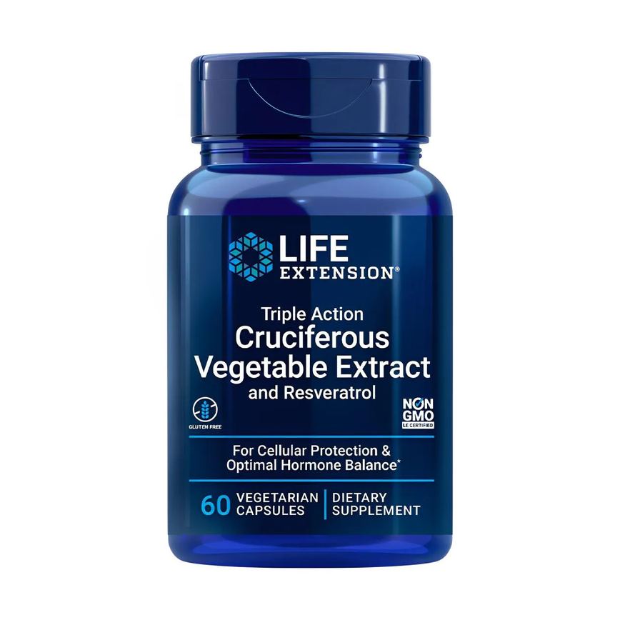 Extrato Vegetal Crucífero Life Extension 60Cap Importado