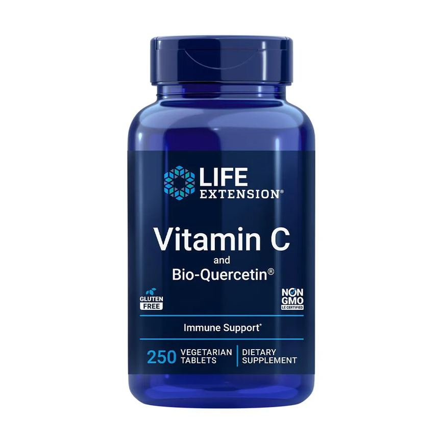 Vitamina C Bio-Quercetin Life Extension 250Tab Importado