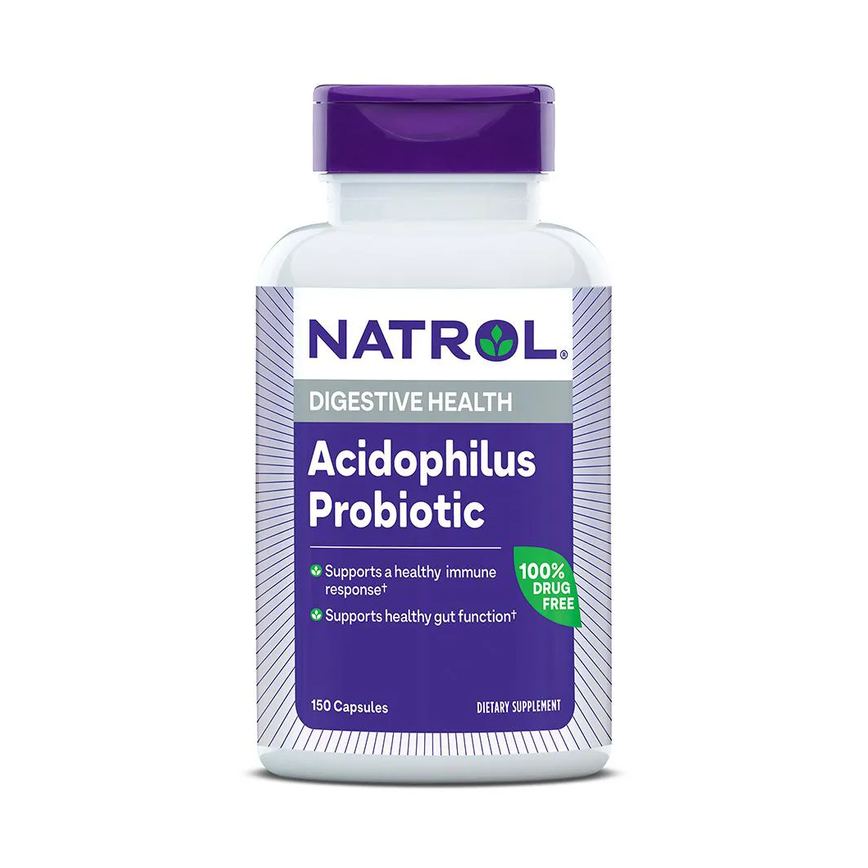 Probiótico Acidophilus 100mg Natrol 150 Caps Importado