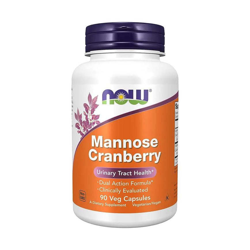 Manose e cranberry Now Foods 90 Veg Cápsulas Importado