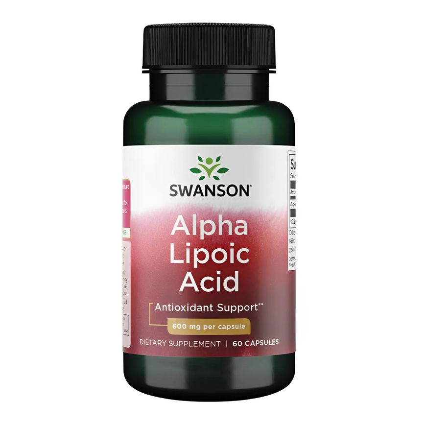 Ácido Alfa Lipóico (ALA) 600mg Swanson 60 Caps Importado