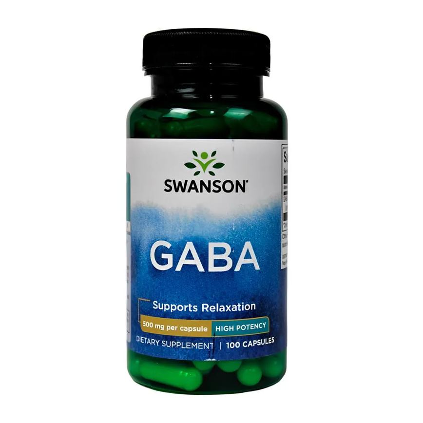 Gaba 500mg Swanson 100 Caps Importado