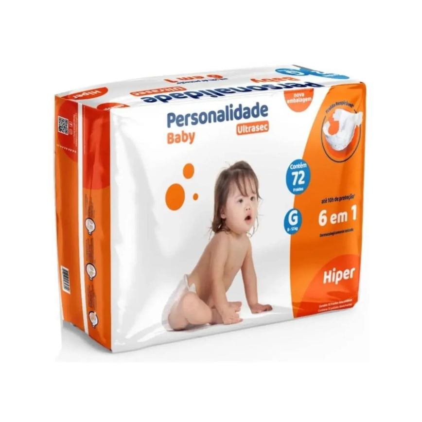 Fralda Personalidades Hiper Laranja G C72