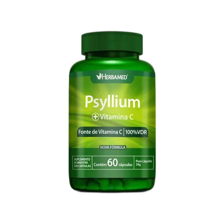 Vitamina C Psyllium 60 Cps - Herbamed