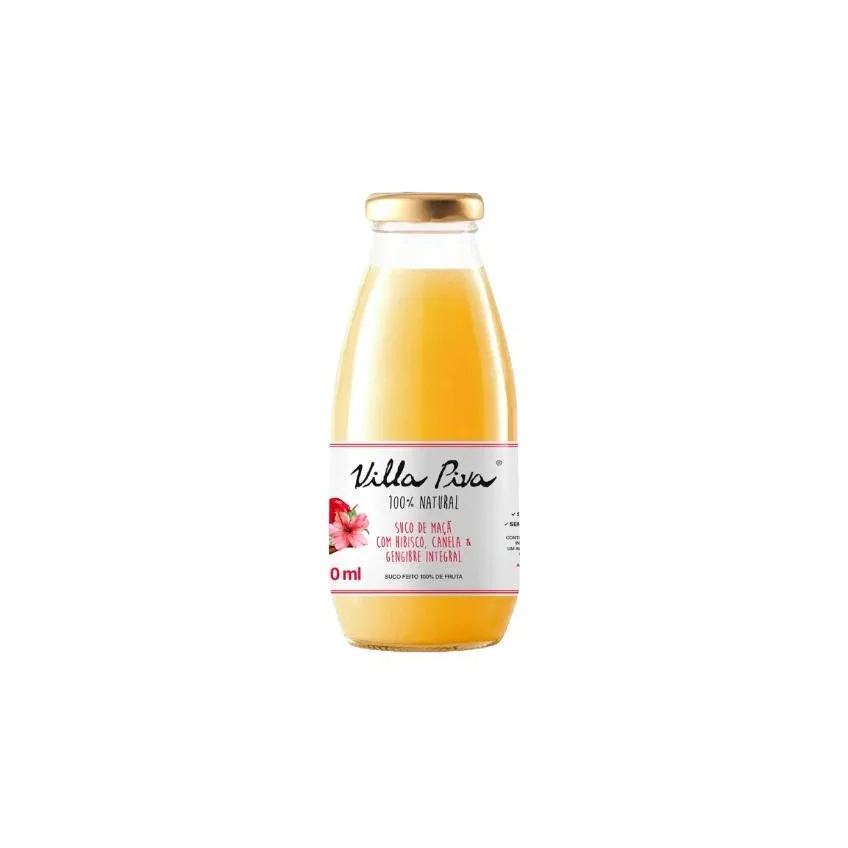 Suco de Maçã com Hibisco, Canela e Gengibre Sem Açúcar Villa Piva 300ml
