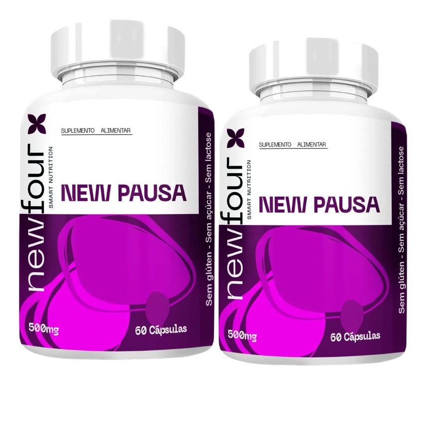 New Pausa Kit com 2 Potes com Total de 120 Capsulas