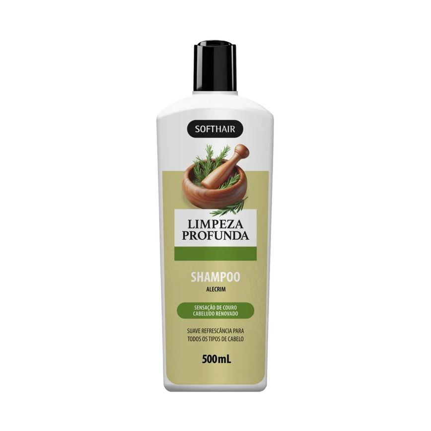 Shampoo Alecrim Controle Oleosidade Detox Crescimento Queda