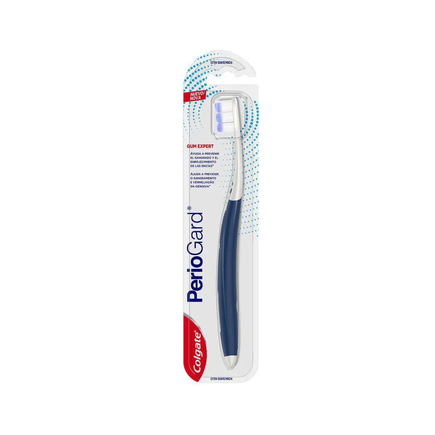 Kit Cuidado com a Gengiva Periogard Pasta de Dente em Gel Sabor Hortelã + Escova de Dente Extra Macia + Enxaguante Bucal Sem Álcool Extra Mint