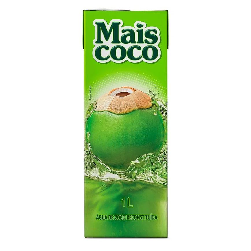 Água de Coco Mais Coco 1l - Embalagem com 12 unidades