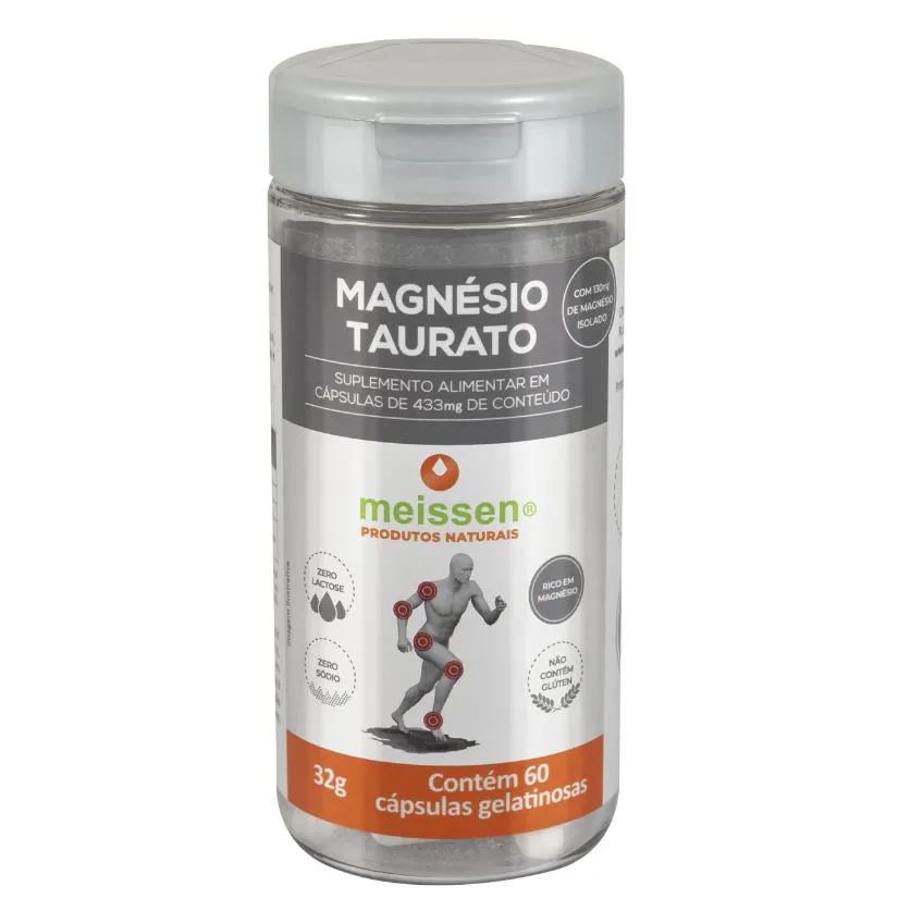 Magnésio Taurato 550mg 60 Cáps - Meissen