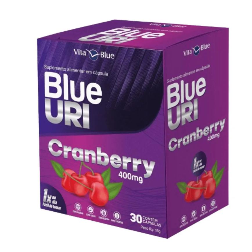 Blue Uri Cranberry Vita Blue C/30 cápsulas – Saúde Urinária com Ação Natural